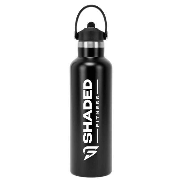 Vacuum sports water bottle with flip-up straw Thumbnail